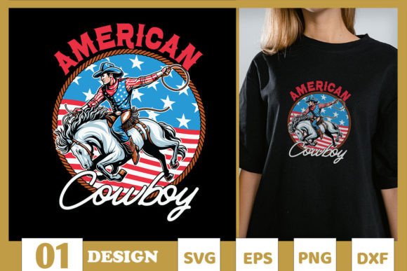 American Cowboy Fourth of July SVG Review: A Patriotic Embroidery Design