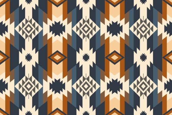 Colorful Beige Southwestern Pattern Review for Real Embroidery Projects