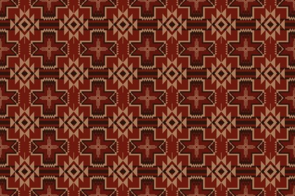 Colorful Red Native American Pattern Review for Embroidery Projects