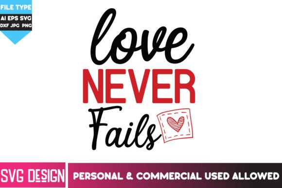 Love Never Fails SVG Design for Real Embroidery Projects