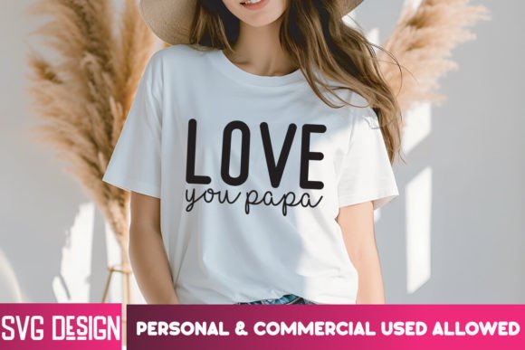 Love You Papa SVG Cut File for Heartfelt Embroidery Projects