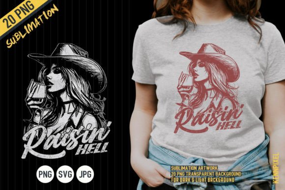 Raisin Hell Western Girl Wine Shirt SVG: A Designer's Perspective