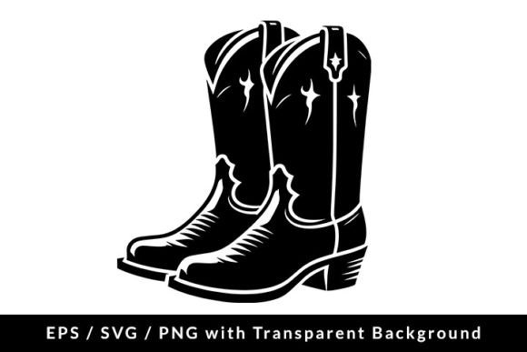 Real-World Use of Cowboy Boots Clip Art SVG EPS PNG