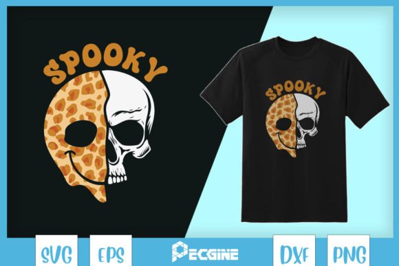 Spooky Skull Leopard Western Halloween Design Review