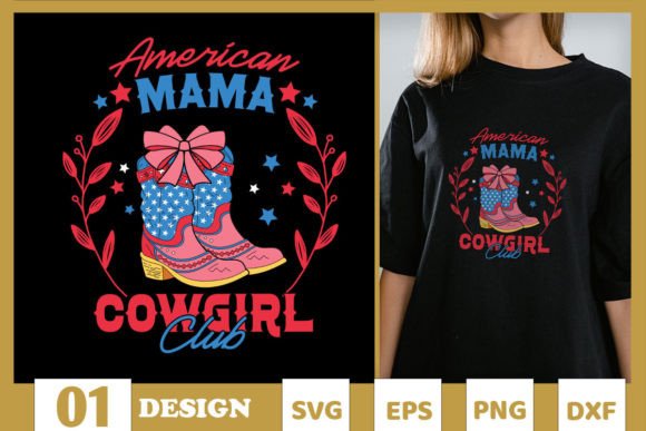 Western American Mama Cowgirl Club SVG Review for Real Projects