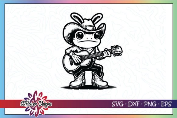 Western Easter Frog Guitar SVG Clipart Review for Real Projects