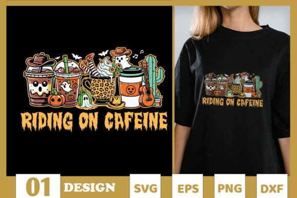 Western Halloween Riding on Caffeine SVG Review for Real Projects